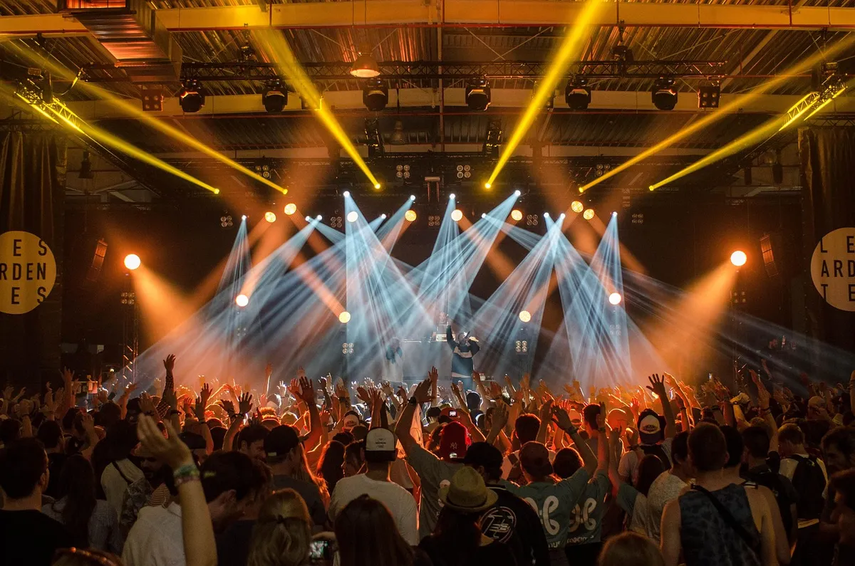 audience, band, concert, crowd, festival, lights, music, musicians, people, performance, stage, stage lights, event, live event, celebration, concert, concert,
